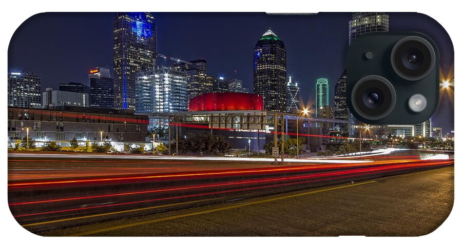 Dallas iPhone Case featuring the photograph Dallas Skyline At Night by Jonathan Davison
