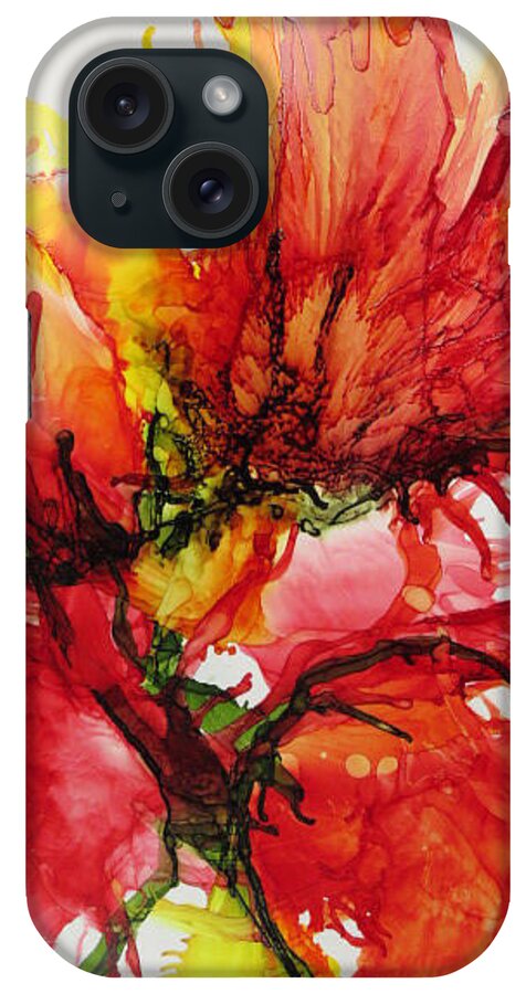 Ink iPhone Case featuring the painting Dance with Me by Kathy Sheeran