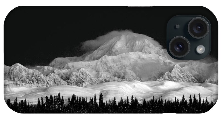 Alaska iPhone Case featuring the photograph Dark Contrast Mnt McKinley by Ed Boudreau