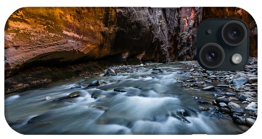 Zion iPhone Case featuring the photograph Dark Passage by Chuck Jason