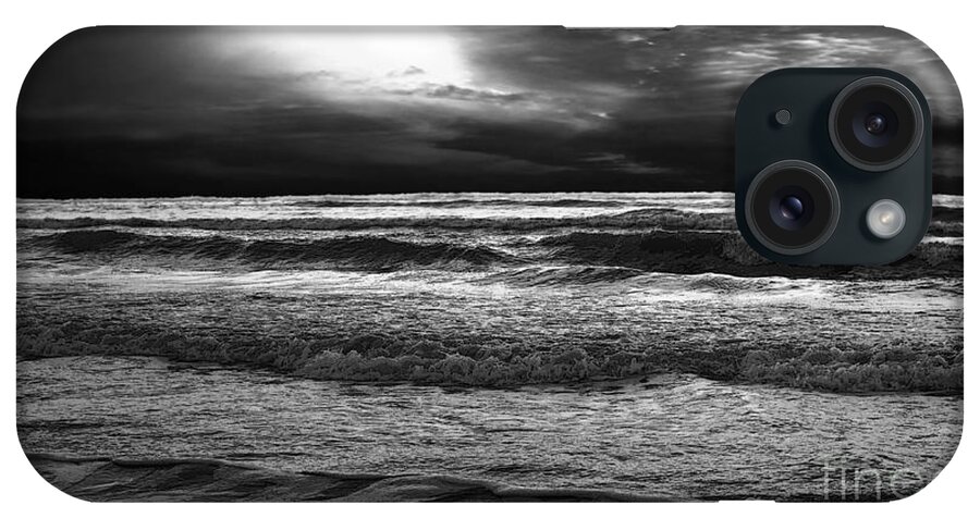 Beach iPhone Case featuring the photograph Dark Sea by Jerry Hart
