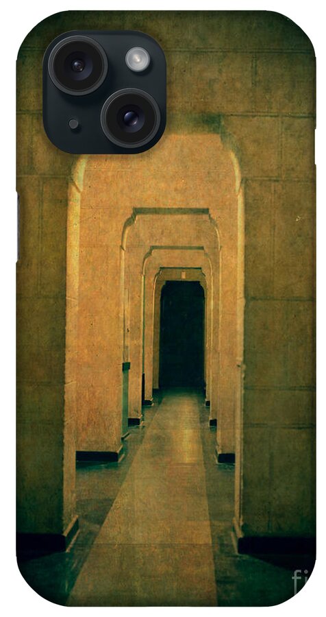Leading iPhone Case featuring the photograph Dark Sinister Hallway by Edward Fielding