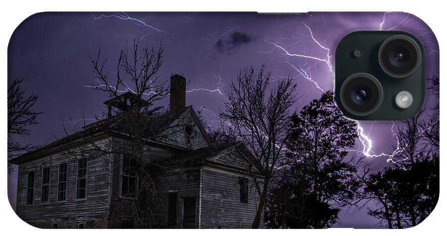 Dark Place iPhone Case featuring the photograph Dark Stormy Place by Aaron J Groen