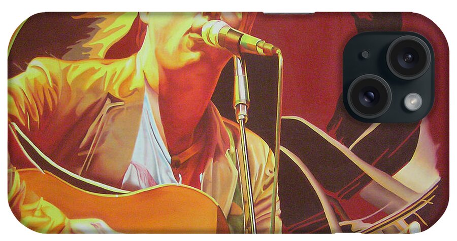 Dave Matthews iPhone Case featuring the painting Dave matthews at Vegoose by Joshua Morton