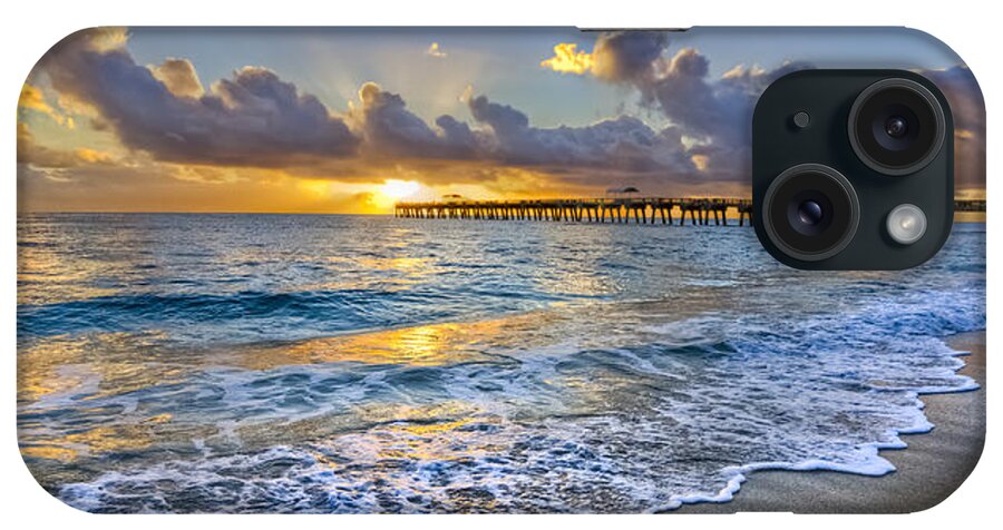 Atlantic iPhone Case featuring the photograph Dawn Lace by Debra and Dave Vanderlaan