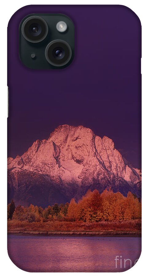 Dave Welling iPhone Case featuring the photograph Dawn Light On Tetons Fall Grand Tetons National Parketons National Park by Dave Welling
