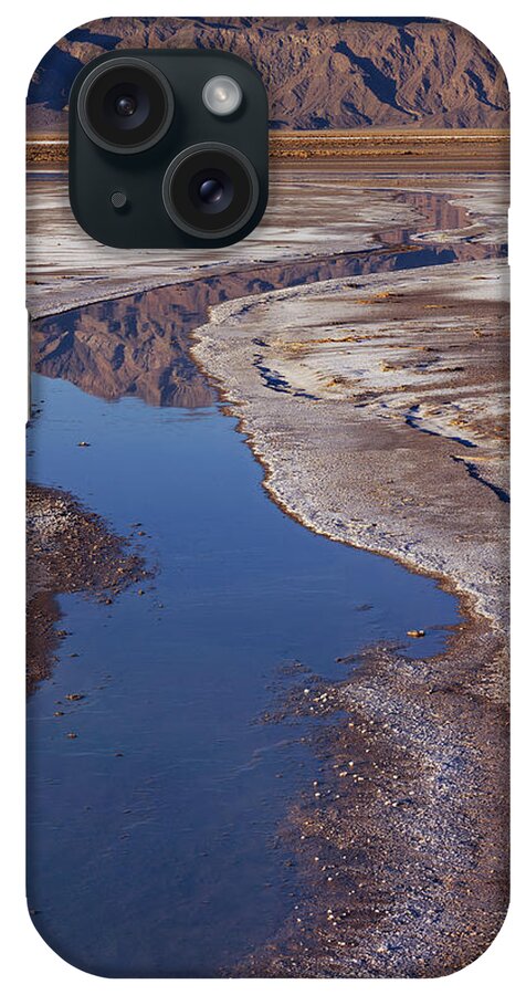California iPhone Case featuring the photograph Death Valley Salt Stream #1 by Tom Daniel