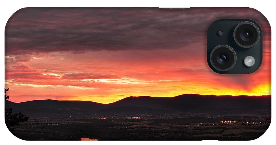 Dawn iPhone Case featuring the photograph December Firey Dawn by Lara Ellis