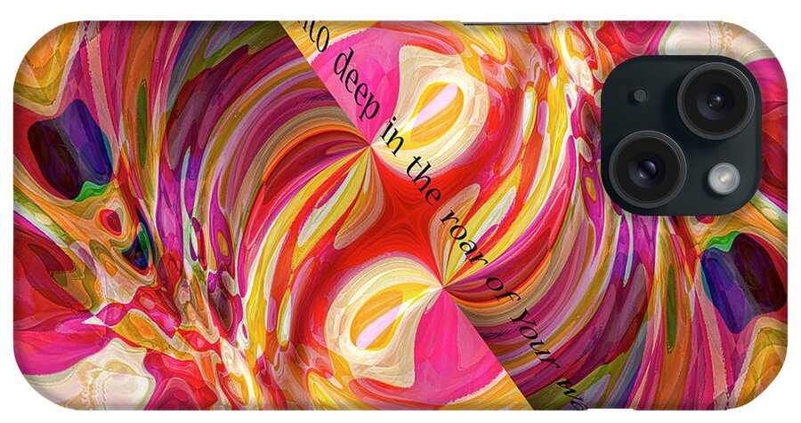 Abstract iPhone Case featuring the digital art Deep Calls Unto Deep by Margie Chapman