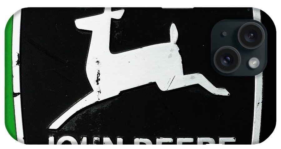 John Deere iPhone Case featuring the photograph Deere Emblem by J L Zarek