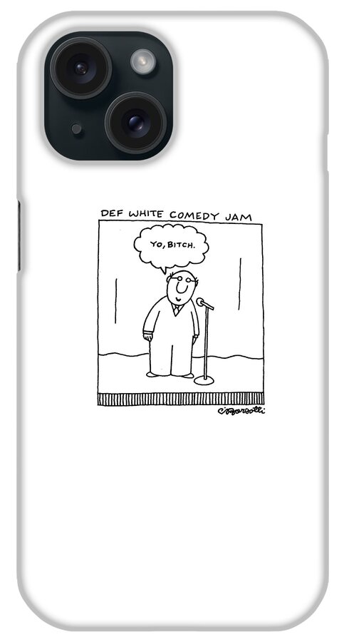 Def White Comedy Jam iPhone Case