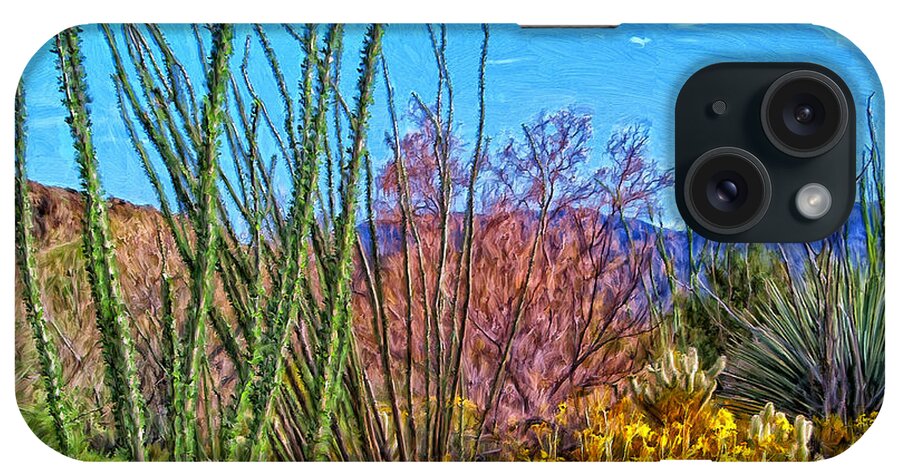 Desert Splendor iPhone Case featuring the painting Desert Splendor by Dominic Piperata