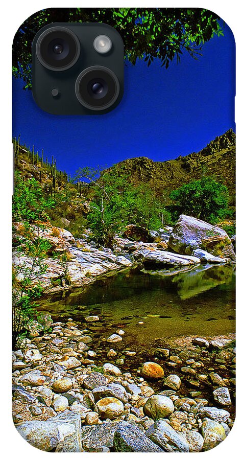 Zzxy iPhone Case featuring the photograph Desert Stream Ver 1 by Larry Mulvehill