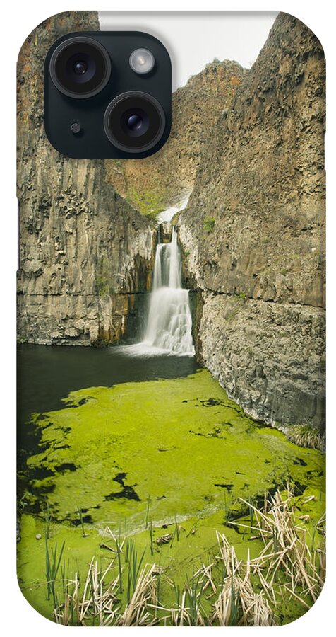 Feb0514 iPhone Case featuring the photograph Desert Waterfall Mccartney Creek by Kevin Schafer