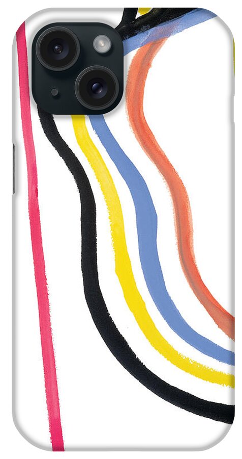 Abstract iPhone Case featuring the painting Destiny by Bjorn Sjogren