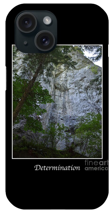 Rock-climbing iPhone Case featuring the photograph Determination by Kirt Tisdale