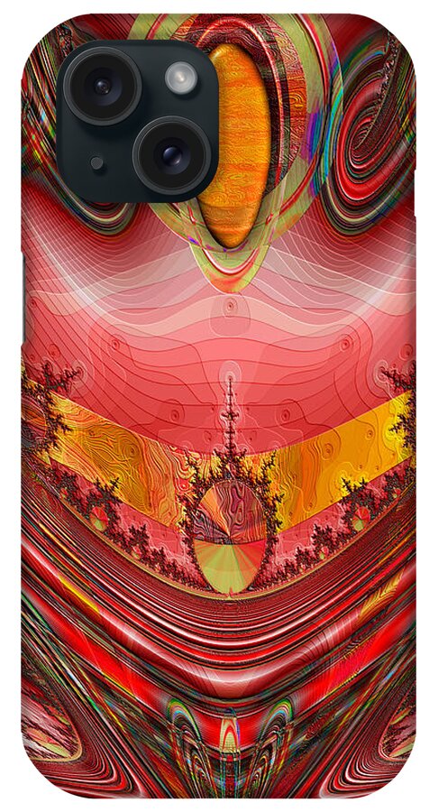 Abstract iPhone Case featuring the digital art Devotion by Wendy J St Christopher