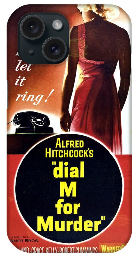 Movie Poster iPhone Case featuring the photograph Dial M for Murder - 1954 by Georgia Clare