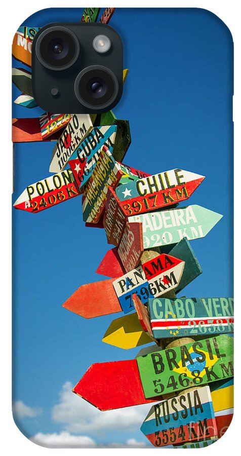 Travel iPhone Case featuring the photograph Directions Signs by Carlos Caetano