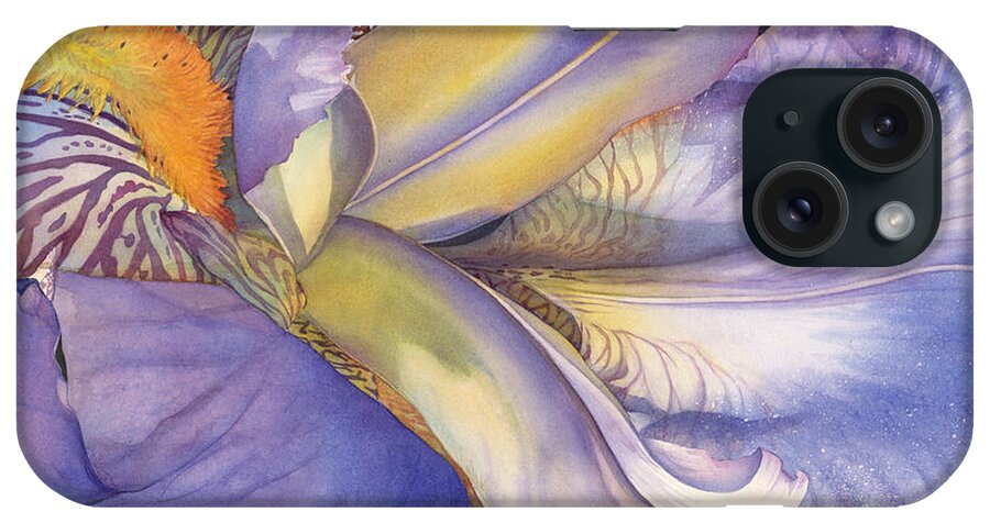 Iris iPhone Case featuring the painting Diva Divine by Sandy Haight