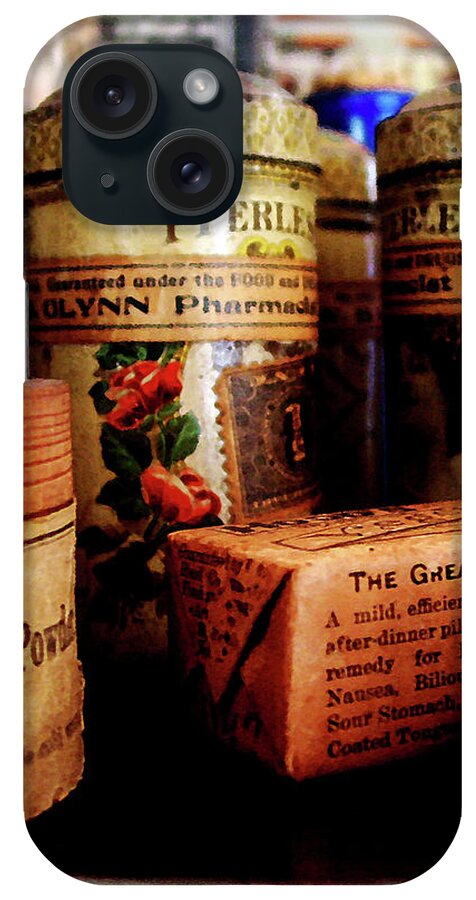Druggist iPhone Case featuring the photograph Doctor - Liver Pills in General Store by Susan Savad