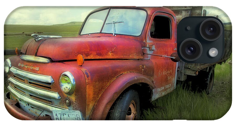 Old Truck iPhone Case featuring the photograph Dodge Farm Truck by Theresa Tahara