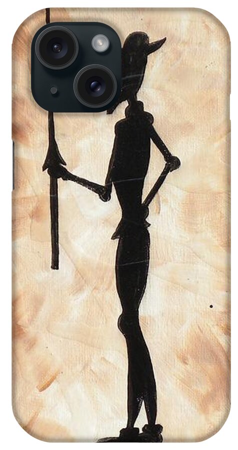 Don iPhone Case featuring the painting Don Quijote by Edwin Alverio