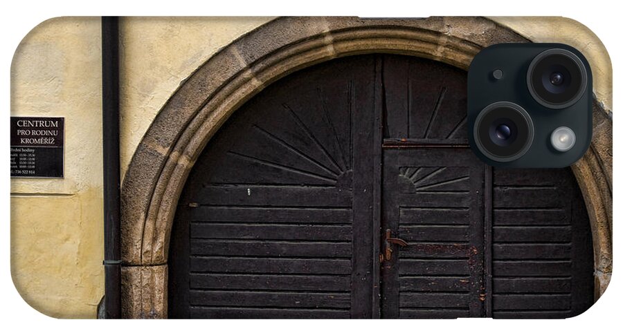 Downtown Kromeriz iPhone Case featuring the photograph Doors of Kromeriz IV by Robert Culver