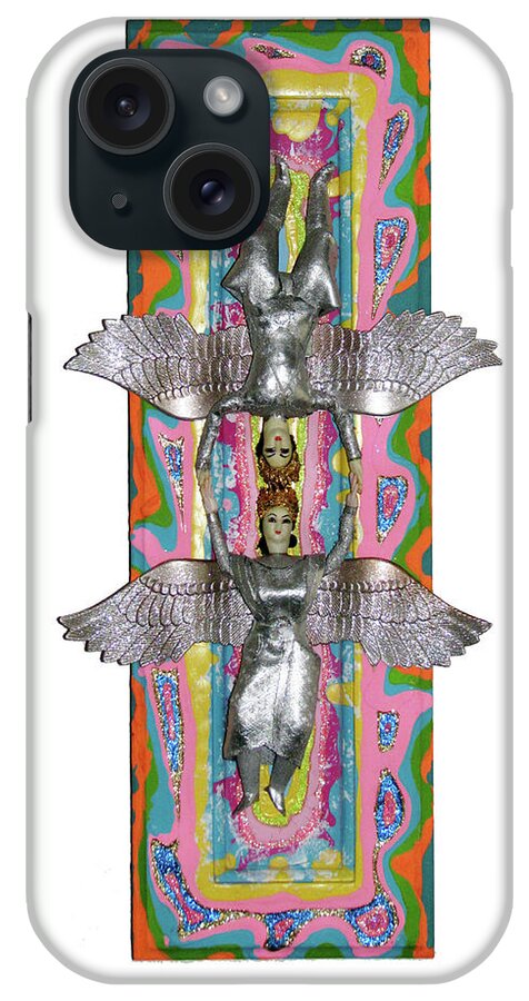 Fantasy iPhone Case featuring the mixed media Doorway to Heaven by Strangefire Art    Scylla Liscombe