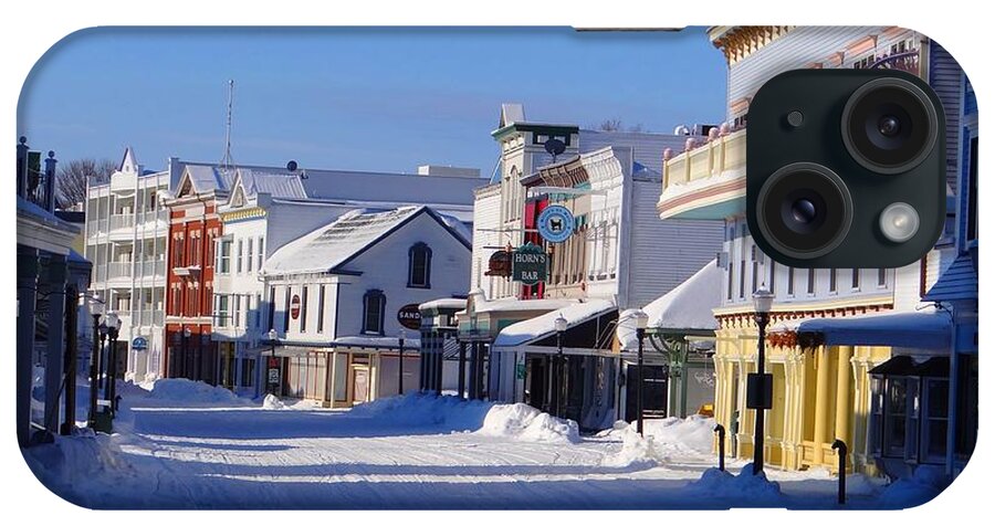 Mackinac Island iPhone Case featuring the photograph Downtown Mackinac in the Early Morning by Keith Stokes