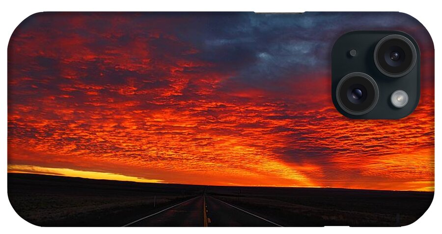 Dramatic Sunrise iPhone Case featuring the photograph Dramatic sunrise by Lynn Hopwood