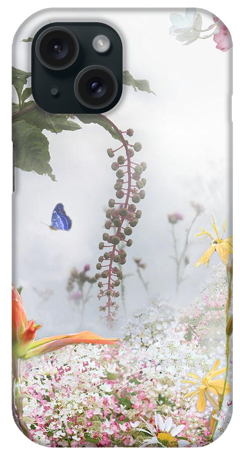 Dream Garden iPhone Case featuring the mixed media Dream Garden 2 by Kume Bryant