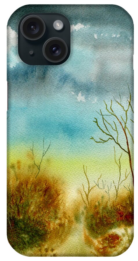 Landscape iPhone Case featuring the painting Dream's Highway by Brenda Owen