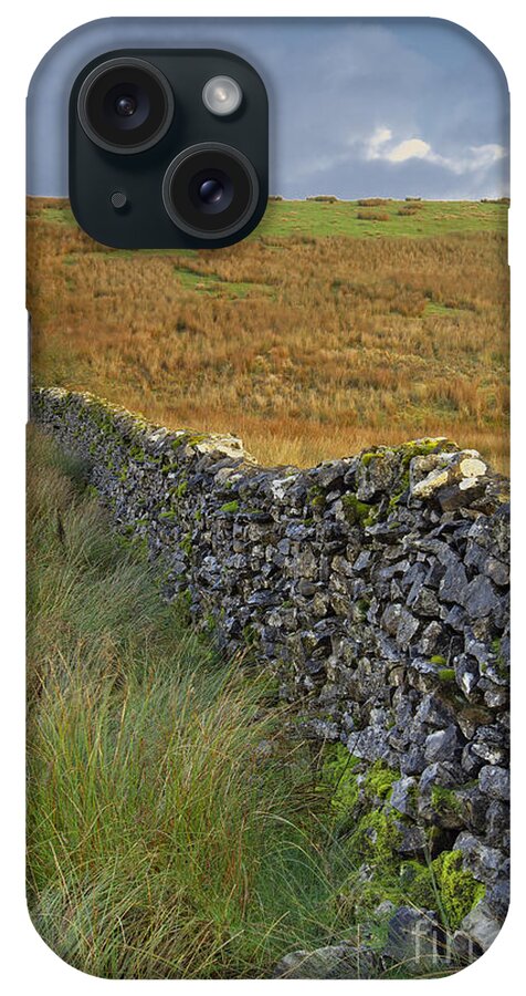 Dry iPhone Case featuring the photograph Dry Stone Wall Yorkshire Dales UK by Martyn Arnold