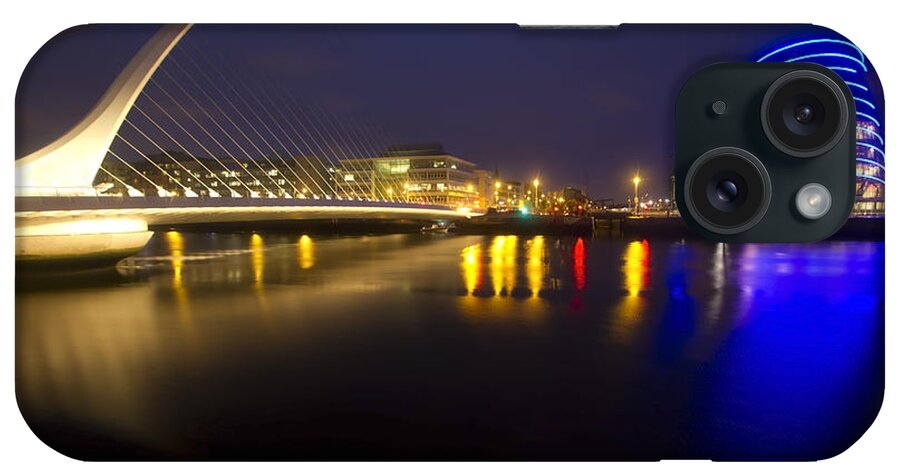 Dublin iPhone Case featuring the photograph Dublin Convention center and Beckett bridge by Sven Brogren