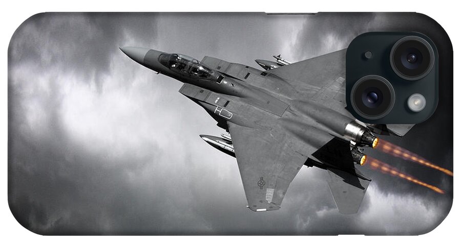 F-15 Eagle iPhone Case featuring the digital art Eagle Power by Airpower Art