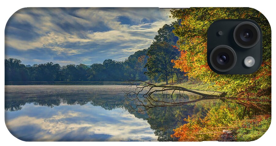 Autumn iPhone Case featuring the photograph Early Autumn at Caldwell Lake by Jaki Miller