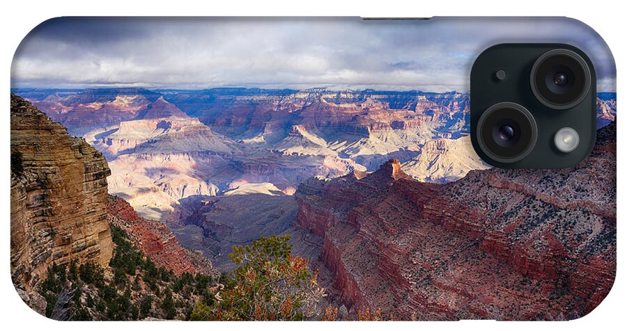 Grand Canyon iPhone Case featuring the photograph Early Clouds Over Hopi Point by Lisa Spencer