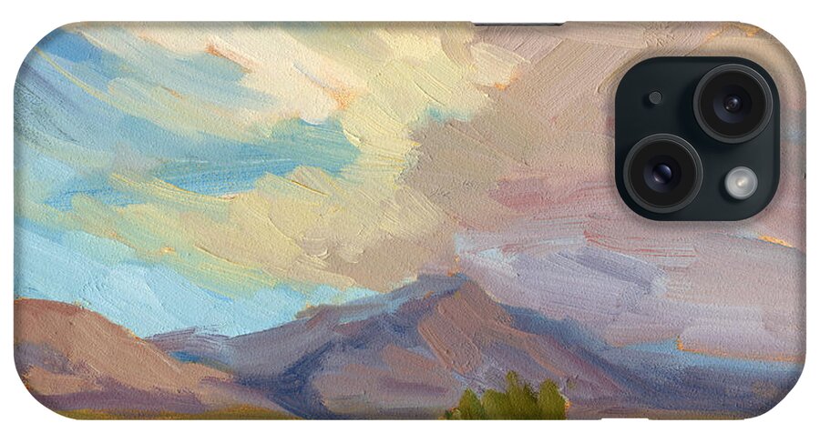Early Morning iPhone Case featuring the painting Early Morning at Thousand Palms by Diane McClary