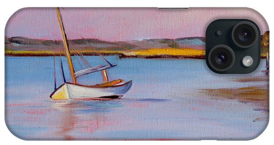 Water iPhone Case featuring the painting Early Sunset by Trina Teele