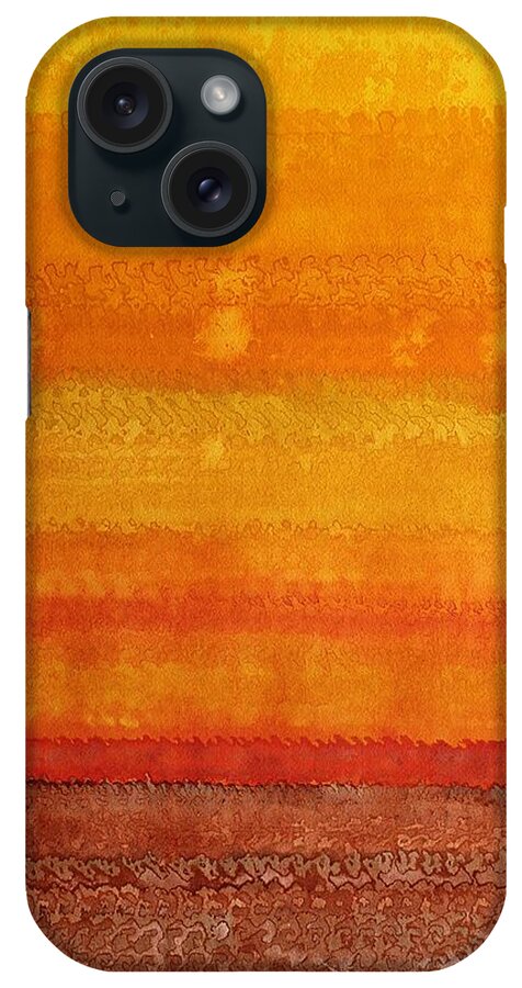 Sol Luckman iPhone Case featuring the painting Earth and Sky original painting by Sol Luckman