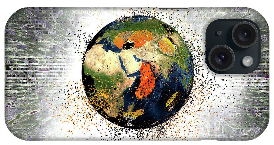Armageddon iPhone Case featuring the photograph Earth Destruction by Kateryna Kon/science Photo Library