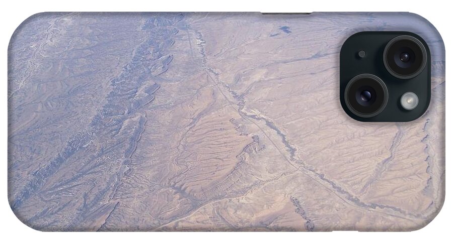 Aerial Photography iPhone Case featuring the photograph Earth Patterns from 36000 feet by Charles Robinson