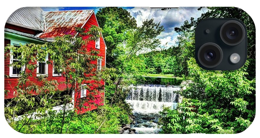 Mill Pond iPhone Case featuring the photograph East Calais Water Powered Mill by John Nielsen