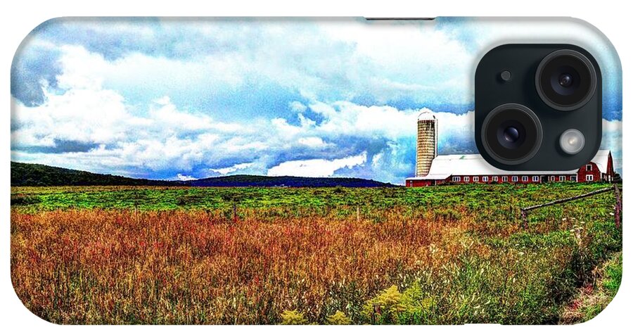Vermont Dairy Farm iPhone Case featuring the photograph Easy Albany Road by John Nielsen