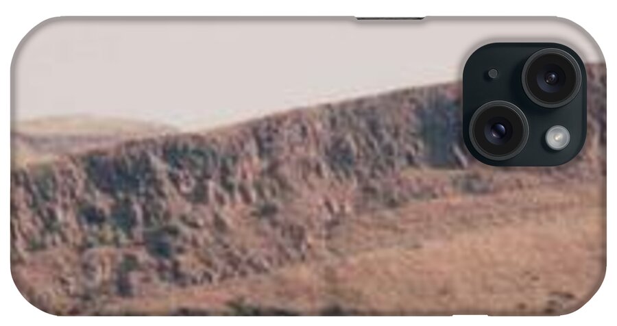 Edinburgh iPhone Case featuring the photograph Edinburgh Scotland Craggy Rock by Lisa Travis