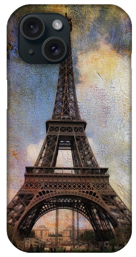 Eiffel Tower iPhone Case featuring the photograph Eiffel Tower as oil by James Bethanis