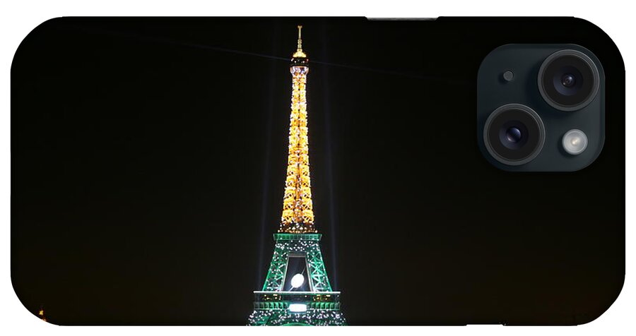 Eiffel Tower iPhone Case featuring the photograph Eiffel Tower at Night by Crystal Nederman