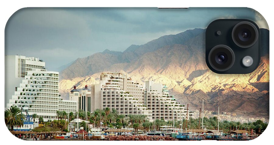 Apartment iPhone Case featuring the photograph Eilat At Sunset by Nadzeya kizilava