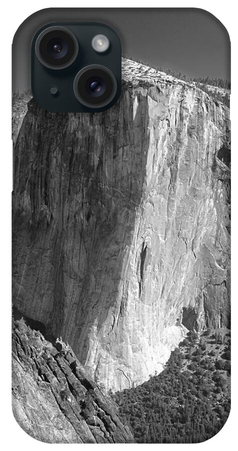 El Capitan iPhone Case featuring the photograph 106663-El Capitan from Higher Cathedral Spire, BW by Ed Cooper Photography